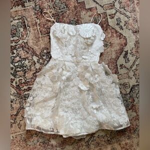 White Floral Lace Dress